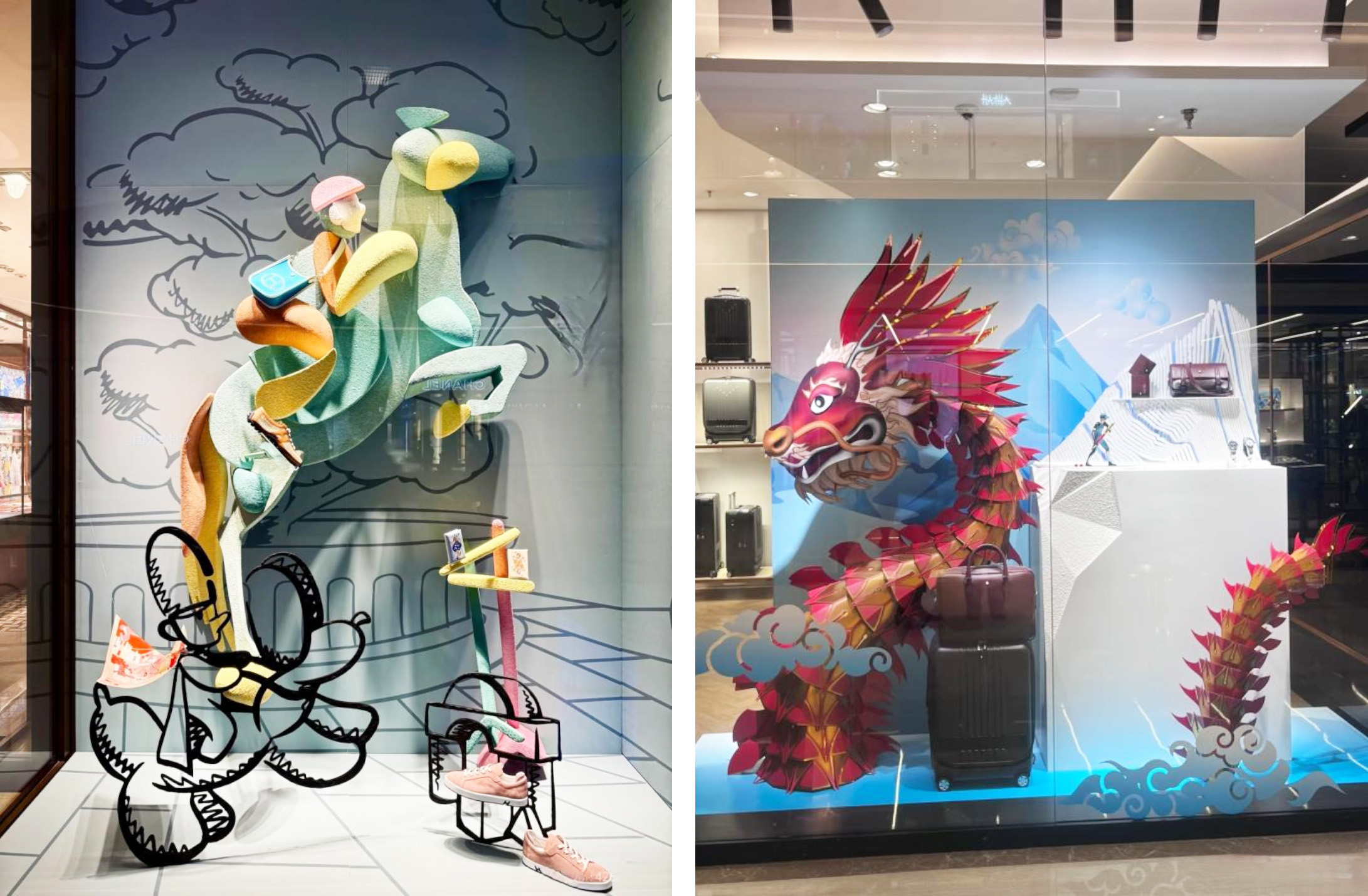 新年櫥窗展示，節(jié)日櫥窗展示